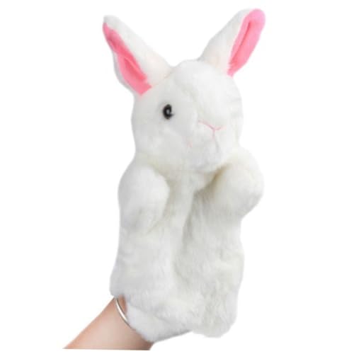 TOYANDONA Weiche Weiße Plüsch Handpuppe Hase für Kuscheliges Storytelling Interaktives Rollenspiel Eltern Junge Mädchen Kommunikation Pädagogisch Sicher TOYANDONA Weiche Weiße Plüsch Handpuppe Hase für Kuscheliges Storytelling Interaktives Rollenspiel Eltern Junge Mädchen Kommunikation Pädagogisch Sicher von TOYANDONA