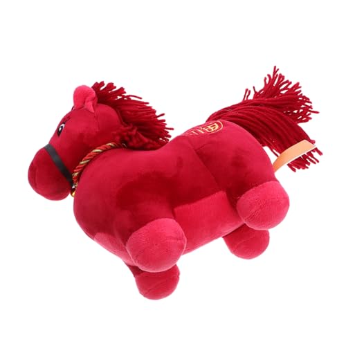 TOYANDONA Weiches Rotes Pferdeplüschtier Kuscheliges Chinesisches Neujahrs Maskottchen Dekoratives Stofftier für und Festliche Wohnungsdekoration TOYANDONA Weiches Rotes Pferdeplüschtier Kuscheliges Chinesisches Neujahrs Maskottchen Dekoratives Stofftier für und Festliche Wohnungsdekoration von TOYANDONA