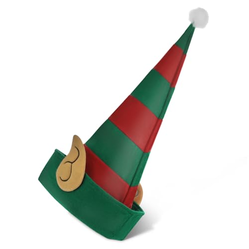 TOYANDONA Festliche Weihnachtsmütze Für Erwachsene Neuartige Weihnachtsmannmütze Gestreiftes Design Leicht Bequem TOYANDONA Festliche Weihnachtsmütze Für Erwachsene Neuartige Weihnachtsmannmütze Gestreiftes Design Leicht Bequem von TOYANDONA