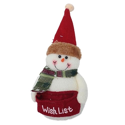 TOYANDONA Weihnachtsdeko Schneemann Figur aus Polyester Kompakt und Langlebig als Festliche Tischdekoration und für Freunde Kreative Xmas Wohnzimmer Dekoration TOYANDONA Weihnachtsdeko Schneemann Figur aus Polyester Kompakt und Langlebig als Festliche Tischdekoration und für Freunde Kreative Xmas Wohnzimmer Dekoration von TOYANDONA