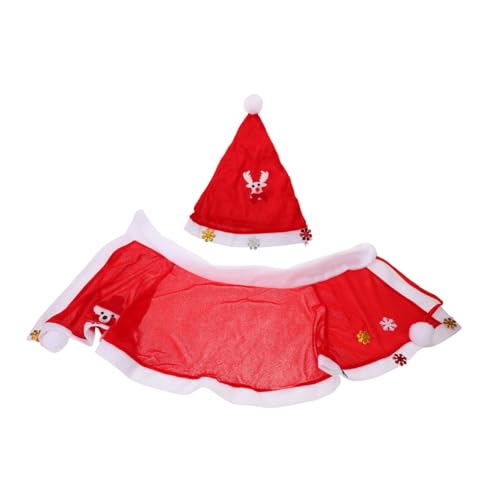 TOYANDONA Weihnachtsumhang mit Kapuze und Santa Mütze Weicher Roter Samt Cape für Festliche Auftritte Warmes Weihnachtskostüm für Einfach Anzuziehen für Weihnachtsfeiern und TOYANDONA Weihnachtsumhang mit Kapuze und Santa Mütze Weicher Roter Samt Cape für Festliche Auftritte Warmes Weihnachtskostüm für Einfach Anzuziehen für Weihnachtsfeiern und von TOYANDONA