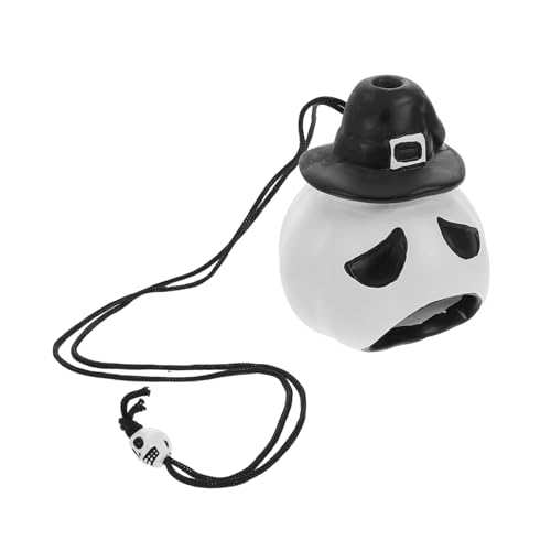 TOYANDONA Weiße Pfeife Im Aztaka-Stil Erzeugt Laute Geisterschreie Und Todesschreie Für Halloween-Partys Kompaktes Design Robuste Qualität Einfaches Spiel Für Altersgruppen von TOYANDONA