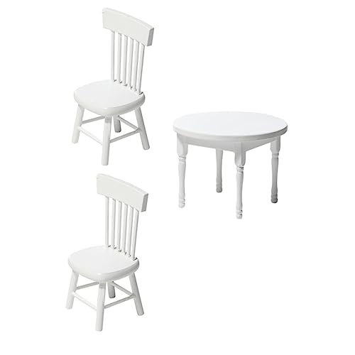 TOYANDONA Weißes Puppenhaus Möbel Set Mini Rundes Tisch Stuhl Modell Simulierte Spielhaus Accessoires Dekorativ für Puppenstuben Platzsparend und Detailreich Gestaltet TOYANDONA Weißes Puppenhaus Möbel Set Mini Rundes Tisch Stuhl Modell Simulierte Spielhaus Accessoires Dekorativ für Puppenstuben Platzsparend und Detailreich Gestaltet von TOYANDONA