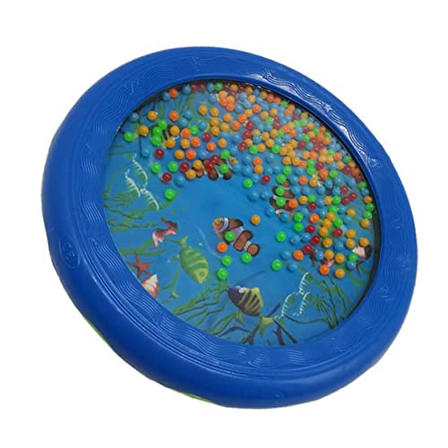 TOYANDONA Welle Perlentrommel Musikinstrument Trommel Ozeantrommel Wave-Bead-Drum-Instrument Trommelinstrument Orff Handtrommel Kinderinstrument Schlaginstrument Trommel PVC Blue von TOYANDONA
