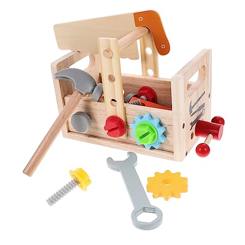 TOYANDONA Werkzeugset mit Hammer Schraubenzieher Schrauben Lernspielzeug für Kleinkinder Pädagogisches Reparatur von TOYANDONA