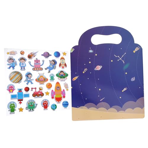 TOYANDONA Wiederverwendbares DIY Stickerbuch für Ablösbaren Cartoon aufklebern Tragbares Puzzlespielzeug für Kleinkinder Fördert Eltern Junge Mädchen interaktion Geeignet für Glatte TOYANDONA Wiederverwendbares DIY Stickerbuch für Ablösbaren Cartoon aufklebern Tragbares Puzzlespielzeug für Kleinkinder Fördert Eltern Junge Mädchen interaktion Geeignet für Glatte von TOYANDONA