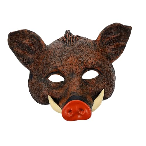 TOYANDONA Wildschwein Maske Masken Gesicht Tiere Mantel Wolf Kostüm Erpel halloween costume halloween kleidung tier masken tiermasken Maskerade Tiermaske Maske im Horror-Stil Pu Brown TOYANDONA Wildschwein Maske Masken Gesicht Tiere Mantel Wolf Kostüm Erpel halloween costume halloween kleidung tier masken tiermasken Maskerade Tiermaske Maske im Horror-Stil Pu Brown von TOYANDONA