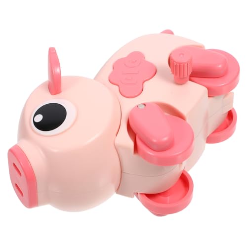 TOYANDONA Aufziehbares Schwein Spielzeug Mit Attraktive Schweineform Aus Kunststoff Fördert Krabbelfähigkeiten Und Motorik Für Junge Mädchen Und Kleinkinder von TOYANDONA