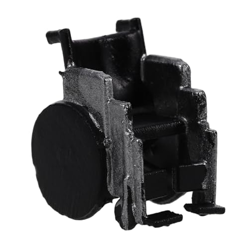 TOYANDONA Winziges Rollstuhlmodell Aus Harz Für Puppen, Miniatur-rollstuhlspielzeug, Puppenhaus-rollstuhlmodell Für Mikrolandschaftsszenen Im Maßstab 1:64 von TOYANDONA