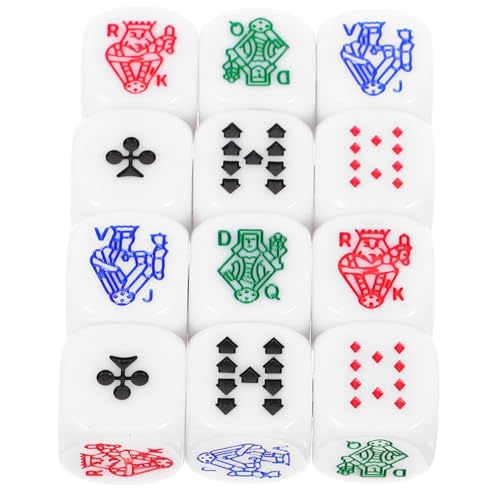 TOYANDONA Würfel Prop Poker Chips Set 6-seitige Acryl Poker Würfel Poker Chips Für Party TOYANDONA Würfel Prop Poker Chips Set 6-seitige Acryl Poker Würfel Poker Chips Für Party von TOYANDONA