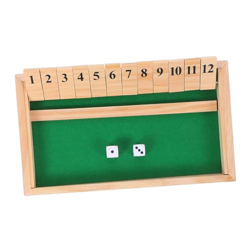 TOYANDONA Würfelspiel „Shut The Box“ Holzbrettspiel Mit Würfeln Familien Mathespiel Für Spieler Würfelbrettspiel „Shut The Box“ TOYANDONA Würfelspiel „Shut The Box“ Holzbrettspiel Mit Würfeln Familien Mathespiel Für Spieler Würfelbrettspiel „Shut The Box“ von TOYANDONA