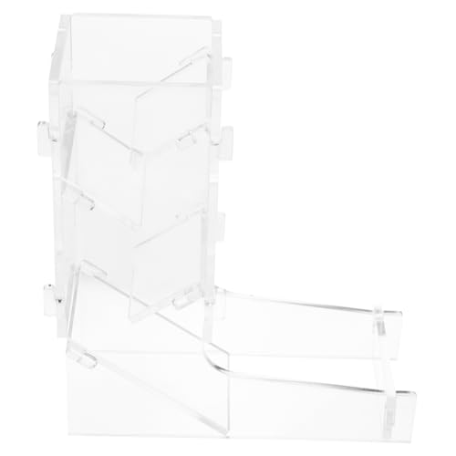 TOYANDONA Würfelturm Gaming zubehör Spielzubehör Würfelrollender Turm DIY-Spielbrett Würfelrolltablett DIY-Brettspiel Tischspiele, Würfelspiele Zubehör für Brettspiele Acryl Transparent von TOYANDONA