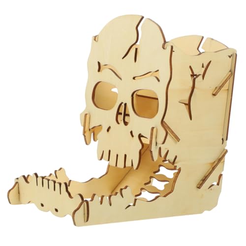 TOYANDONA Würfelturm aus Holz Würfelspiel Requisite Dekoratives Zubehör für Tischspiele für Ktv Bars und Zuhause Stabil und Langlebig von TOYANDONA