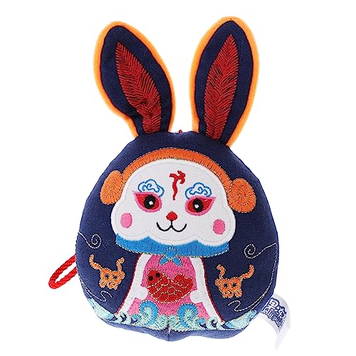 TOYANDONA Wufu-Kaninchen-Verzierung Hasenornament ausgestopfter Hase chinesischer neujahrshase Kaninchenspielzeug süße Kuscheltiere Kaninchenfigur Hasensachen Hasen Kaninchen Plüsch Blau TOYANDONA Wufu-Kaninchen-Verzierung Hasenornament ausgestopfter Hase chinesischer neujahrshase Kaninchenspielzeug süße Kuscheltiere Kaninchenfigur Hasensachen Hasen Kaninchen Plüsch Blau von TOYANDONA