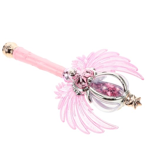 TOYANDONA Zauberstab Der Prinzessin Prinzessinnenstäbe Partygeschenke Geburtstagszubehör Für Mädchen Feenhaftes Spielzeug Zauberstab Leuchtet Auf Zauberstäbe Elektronisches Bauteil Rosa von TOYANDONA