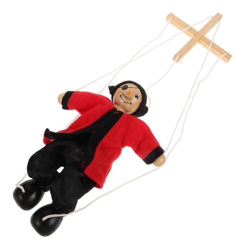 TOYANDONA Zeichenfolge Marionette Handpuppen Holzpuppe Puppen für 8-10 Piratenkegelpuppe Puppen für Puppentheater lustige Piratenschiffe hölzern Black TOYANDONA Zeichenfolge Marionette Handpuppen Holzpuppe Puppen für 8-10 Piratenkegelpuppe Puppen für Puppentheater lustige Piratenschiffe hölzern Black von TOYANDONA