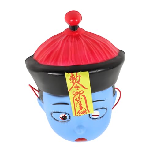 TOYANDONA Zombie Cosplay Maske Gruselige Halloween Maske für Wiederverwendbar Atmungsaktiv für Partys und Veranstaltungen Inspiriert Zombie Look Chinesische Halloween Requisite von TOYANDONA