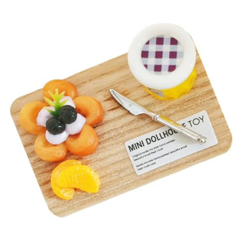 TOYANDONA 112 Miniatur Dessert Obst Modell Erdbeere Heidelbeere Spielzeug Für Jungen Und Mädchen Puppenhaus Dekorationen von TOYANDONA