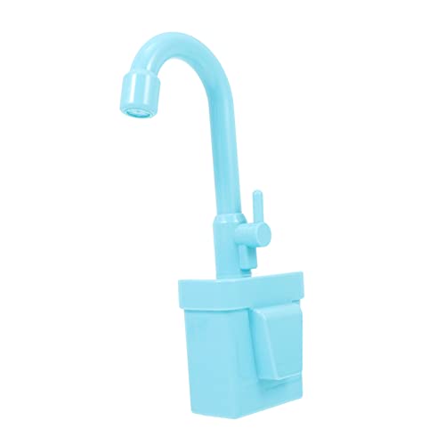 TOYANDONA Zubehör für Wasserhähne Kinderspielzeug Wanne Mini-Wasserhahn Kinderküche küchenspielzeug für Kitchen Toys for Kindergeburtstagsgeschenk Wasserhahn Modell Blue von TOYANDONA