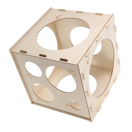 TOYANDONA Zusammenklappbare Holz Ballon Messbox Würfel mit Löchern Einfaches Messwerkzeug für Ballon Dekoration Geeignet für Ballonsäulen Bögen und Runde Vielseitig für Sportbälle und Party TOYANDONA Zusammenklappbare Holz Ballon Messbox Würfel mit Löchern Einfaches Messwerkzeug für Ballon Dekoration Geeignet für Ballonsäulen Bögen und Runde Vielseitig für Sportbälle und Party von TOYANDONA