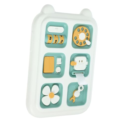 TOYANDONA beschäftigtes Brettspielzeug kinderspielzeug Feinmotorik Sensory Lernspielzeug beschäftigt Bord Montessori - für pp Green von TOYANDONA