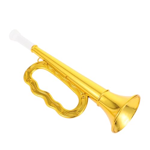 TOYANDONA für Trompeteninstrumente kinderinstrumente musikinstrumente Instrument interessante Kindertrompete Party-Trompete- Haushaltstrompete Plastik Golden von TOYANDONA