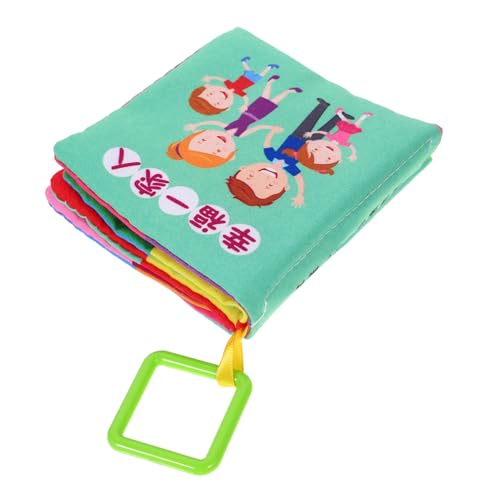 TOYANDONA Baby Spielzeug Spielzeuge Stoffbuch für Babys Babybücher Bücher für Kleinkinder Erdfarben erröten von TOYANDONA