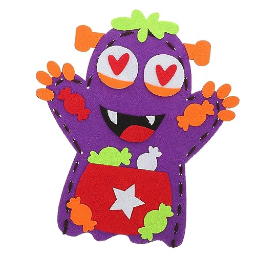 TOYANDONA interaktives kinderspielzeug kindergeburtstags mitgebsel Children Toys Halloween-Handpuppe Handpuppen als zum Geschichtenerzählen Nicht gewebt Violett von TOYANDONA