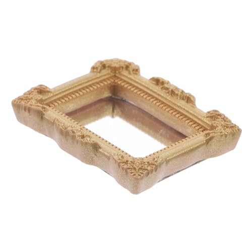 TOYANDONA klassischer Mini-Spiegel deko Playhouse Mini Ornament Kinderspiegel Puppenhaus-Miniaturen Miniatur -Szenenzubehör Stellen Sie Sich vor, Sie Ornamente Harz Golden TOYANDONA klassischer Mini-Spiegel deko Playhouse Mini Ornament Kinderspiegel Puppenhaus-Miniaturen Miniatur -Szenenzubehör Stellen Sie Sich vor, Sie Ornamente Harz Golden von TOYANDONA