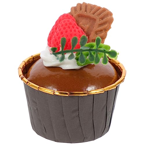 TOYANDONA künstlicher Kuchen Mini-Kuchenformen Cupcake-Tassen Cupcake -Stand Muffinförmchen aus Folie Party essbar küchendekoration küchendeco Hausbedarf Requisiten für den Dessertladen PU von TOYANDONA