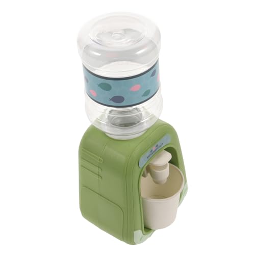 TOYANDONA simuliertes Haushaltsgerät Getränk Schwimmer Brunnen Haustier küchenutensilien kinderküche geräte Modell Wasserspender Kleiner Wasserspender Plastik Olive Green von TOYANDONA