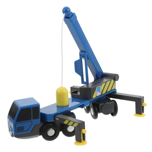TOYANDONA technisches Fahrzeug Jungs Boy Toys -Kranwagen Handbetriebenes Kranbetrieb simulieren Kran Modell Simulationstechnik Auto Plastik Blue von TOYANDONA