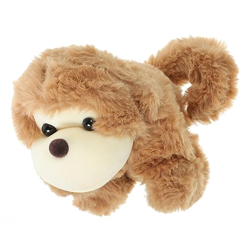 TOYANDONA tierische Animal-Slap-Armband Animal-Slap-Armbänder klopfendes Armband Halloween Halloween assecoires Schnapparmbänder Masse Dekorative Armbänder Plüsch Brown von TOYANDONA