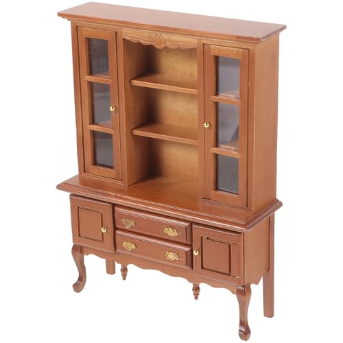 TOYANDONA winzig Szene Dinge Auto puppenzubehör doll Accessories spielzeughaus dollhaus stylingbã¼rsten Puppenhaus Minischrank Mini-Holzschrankmodell Puppenmöbel Miniatur hölzern von TOYANDONA