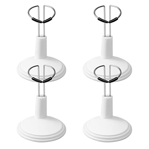 Toyandona Puppenständer, weiß, 4 Stück, Puppenständer, Puppenständer, Puppenständer, für Puppen und Figuren, 15 cm Toyandona Puppenständer, weiß, 4 Stück, Puppenständer, Puppenständer, Puppenständer, für Puppen und Figuren, 15 cm von TOYANDONA