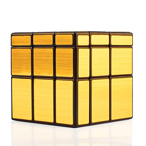 TOYESS Mirror Cube Gold, Zauberwürfel Mirror Speed Cube 3x3 Puzzle Würfel Spielzeug Schwarz von TOYESS