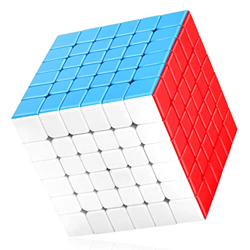 TOYESS Zauberwürfel 6x6 Stickerless, 6x6x6, 3D Puzzle Würfel Spielzeug Geschenkverpackung für Kinder & Erwachsene, Aufkleberloser von TOYESS