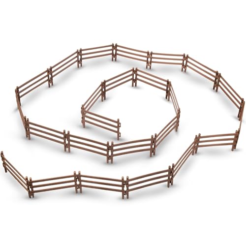 TOYMANY 24 Stück Pferdezaun Spielzeug, Pferd Corral Fechten Zubehör Spielzeug,Koppel Spielzeug, Bauernhof, Scheune, Paddock, Pferd, pädagogische Kuchendekoration für Kinder und Kleinkinder TOYMANY 24 Stück Pferdezaun Spielzeug, Pferd Corral Fechten Zubehör Spielzeug,Koppel Spielzeug, Bauernhof, Scheune, Paddock, Pferd, pädagogische Kuchendekoration für Kinder und Kleinkinder von TOYMANY