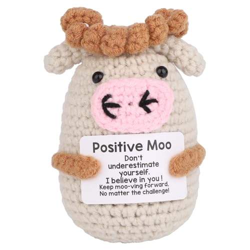 TOYMIS Kleine Häkelkuh-Puppe, Emotionales Aufmunterungsspielzeug Inspirierendes und Motivierendes Geschenk für Frauen Männer Kollegen Freunde und Jugendliche TOYMIS Kleine Häkelkuh-Puppe, Emotionales Aufmunterungsspielzeug Inspirierendes und Motivierendes Geschenk für Frauen Männer Kollegen Freunde und Jugendliche von TOYMIS