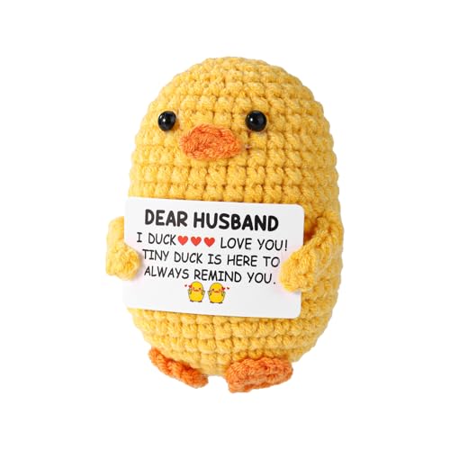 TOYMIS Positiv Ente, Emotionale Unterstützung Häkeln Positives Tier Kawaii Gehäkelte Ente für Motivierendes Geschenk Zuhause Büro Dekor Lustiges Ehemann Geschenk TOYMIS Positiv Ente, Emotionale Unterstützung Häkeln Positives Tier Kawaii Gehäkelte Ente für Motivierendes Geschenk Zuhause Büro Dekor Lustiges Ehemann Geschenk von TOYMIS