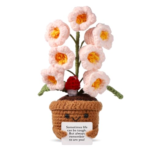 TOYMIS Positive Blume, Häkelblume Gestrickte Pflanzen Häkelpflanzen Strickpflanze Häkelpuppe Emotionale Unterstützung Aufmunterungsgeschenke für Partydekoration TOYMIS Positive Blume, Häkelblume Gestrickte Pflanzen Häkelpflanzen Strickpflanze Häkelpuppe Emotionale Unterstützung Aufmunterungsgeschenke für Partydekoration von TOYMIS