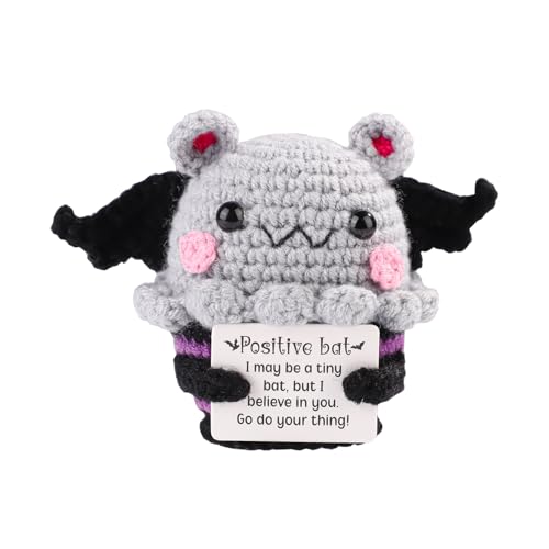 TOYMIS Positive Fleder Puppe, 8,5 cm Positive Gestrickte Mini-Puppe Süße Gestrickte Positive Häkelpuppe mit Positiver Karte Strickpuppen für Kinder Halloween Dekoration Geburtstagsparty TOYMIS Positive Fleder Puppe, 8,5 cm Positive Gestrickte Mini-Puppe Süße Gestrickte Positive Häkelpuppe mit Positiver Karte Strickpuppen für Kinder Halloween Dekoration Geburtstagsparty von TOYMIS