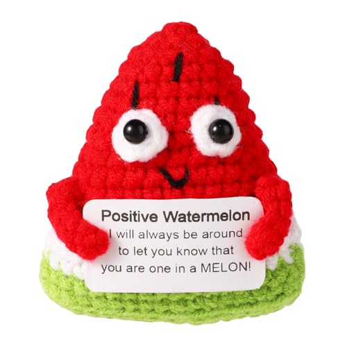 TOYMIS Positive Wassermelone, 7,2x6,3cm Gestrickte Puppen Lustige Gestrickte Wassermelone Gehäkelte Frucht zur Emotionalen Unterstützung Inspirierende Geschenke für Mann und Frau TOYMIS Positive Wassermelone, 7,2x6,3cm Gestrickte Puppen Lustige Gestrickte Wassermelone Gehäkelte Frucht zur Emotionalen Unterstützung Inspirierende Geschenke für Mann und Frau von TOYMIS
