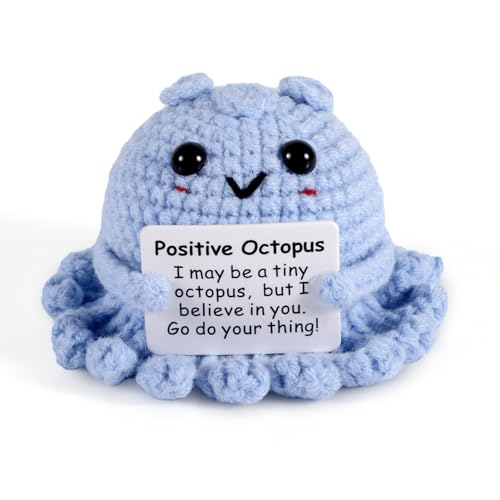 TOYMIS Positiver Oktopus, Mini Lustig Positive Kartoffeln Gestrickter Oktopus Spielzeug mit Aufmunternder Karte Häkelpuppe Aufmunterungsgeschenke für Frauen Jungen Mädchen Party Dekoration TOYMIS Positiver Oktopus, Mini Lustig Positive Kartoffeln Gestrickter Oktopus Spielzeug mit Aufmunternder Karte Häkelpuppe Aufmunterungsgeschenke für Frauen Jungen Mädchen Party Dekoration von TOYMIS