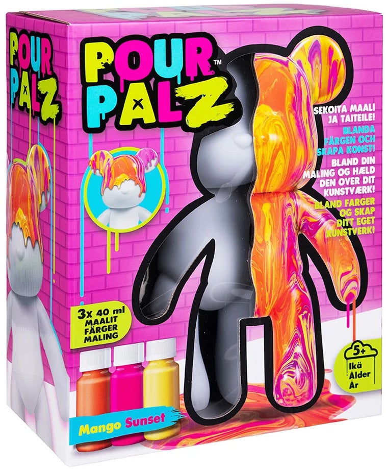 TOYMONSTER POUR PALZ DIY-Set Male Deinen eigenen Bären, Mango Sunset von TOYMONSTER