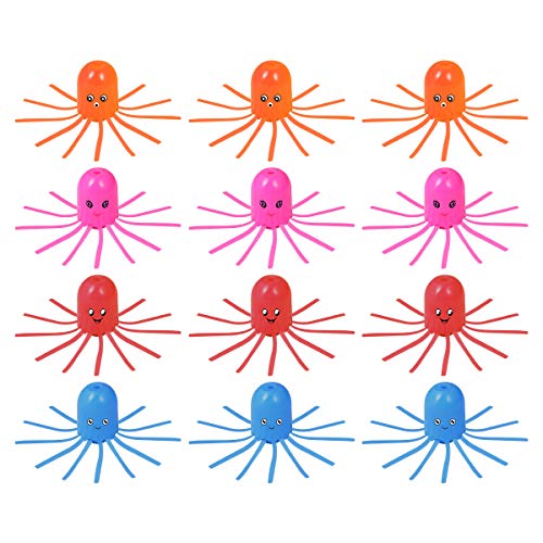 TOYMYTOY 12 Stücke Flaschentaucher Krake Qualle für Kinder Geburtstagsgeschenk Mitgebsel (zufällige Farbe) von TOYMYTOY
