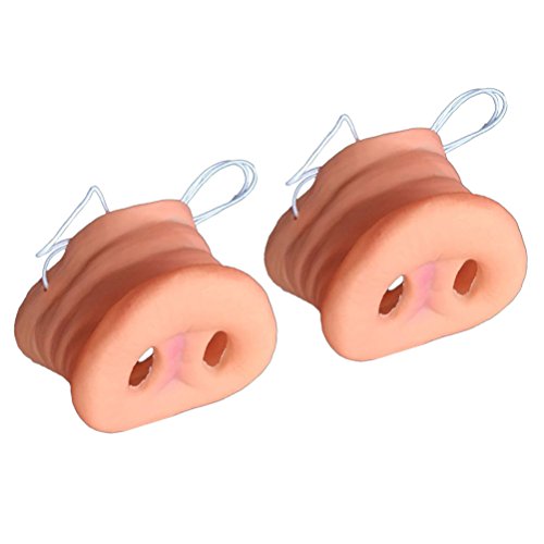 TOYMYTOY 2Pcs Schweinefleisch Nase mit elastischem Streifen Kostüm Schwein Kostüm gefallen Maske für Kinder von TOYMYTOY