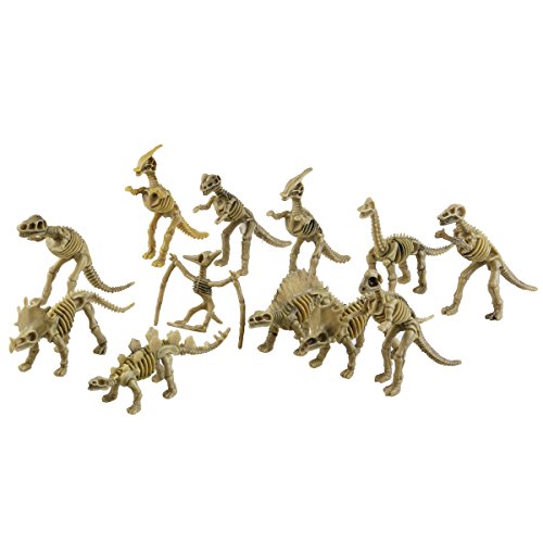 TOYMYTOY Dinosaurier Skelett Figuren Kinder Spielzeug 12 Stück (Zufälliger Stil) von TOYMYTOY