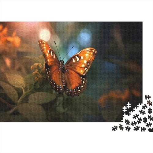 Butterfly Puzzles 300 Teile Für Erwachsene, Impossible Animal Theme Puzzle, Geschicklichkeitsspiel Für Die Ganze Familie, Geschenk, Raumdekoration, 300pcs (40x28cm) von TOYOCC