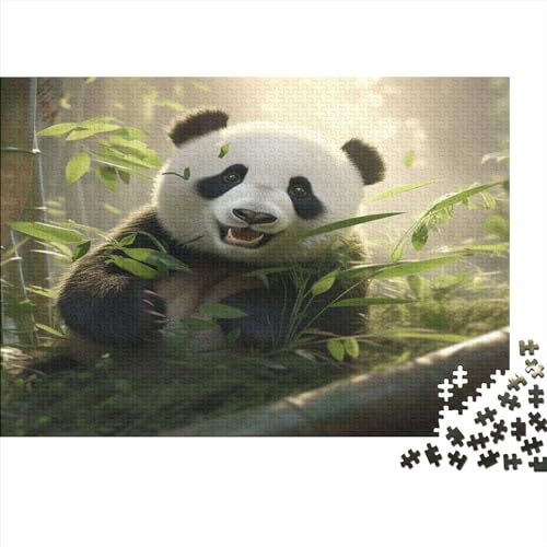 Cute Panda Puzzles 500 Teile Für Erwachsene, Impossible Animal Puzzle, Geschicklichkeitsspiel Für Die Ganze Familie, Geschenk, Raumdekoration, 500pcs (52x38cm) von TOYOCC